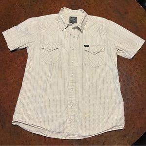 Southern Thread medium pearl snap short sleeve western shirt